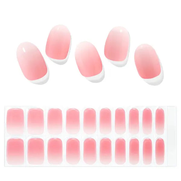 Hot Pink Ombre Nails Semi Cured Gel Nail Strips - JKN21012 Quinnas