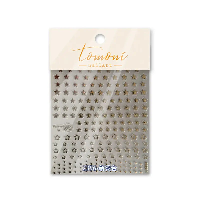 christmas nails Quinnas hot stamping nail stickers, Love Rao collaboration style retro nail stickers, Love Star nail accessories Quinnas