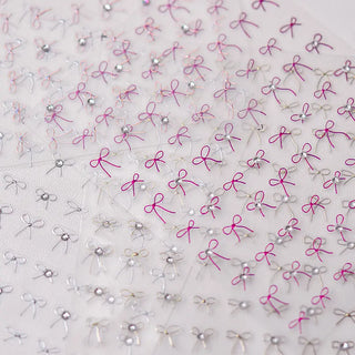 5D Nail Art Stickers Bow Nail Art Stickers Nail Decoration Kawaii Bowknot Nail Decoration Decals Accessory Quinnas