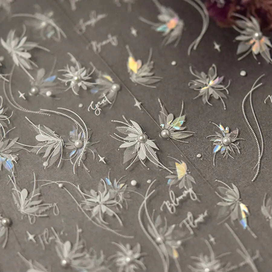 christmas nails Rich Old Money Style Nail Art Decals|Nail Sticker| Nail Diy - 5D Self-Adhesive Nail Sticker Quinnas