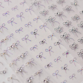 5D Nail Art Stickers Bow Nail Art Stickers Nail Decoration Kawaii Bowknot Nail Decoration Decals Accessory Quinnas