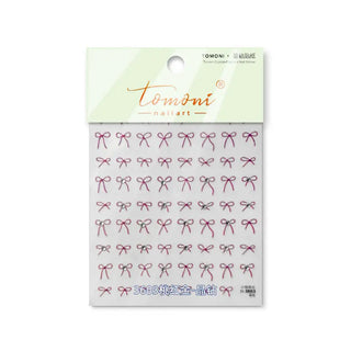 5D Nail Art Stickers Bow Nail Art Stickers Nail Decoration Kawaii Bowknot Nail Decoration Decals Accessory Quinnas