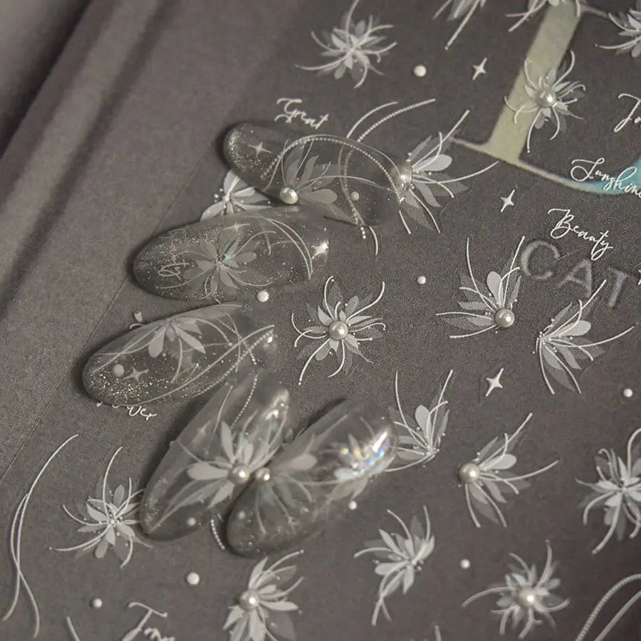 christmas nails Rich Old Money Style Nail Art Decals|Nail Sticker| Nail Diy - 5D Self-Adhesive Nail Sticker Quinnas