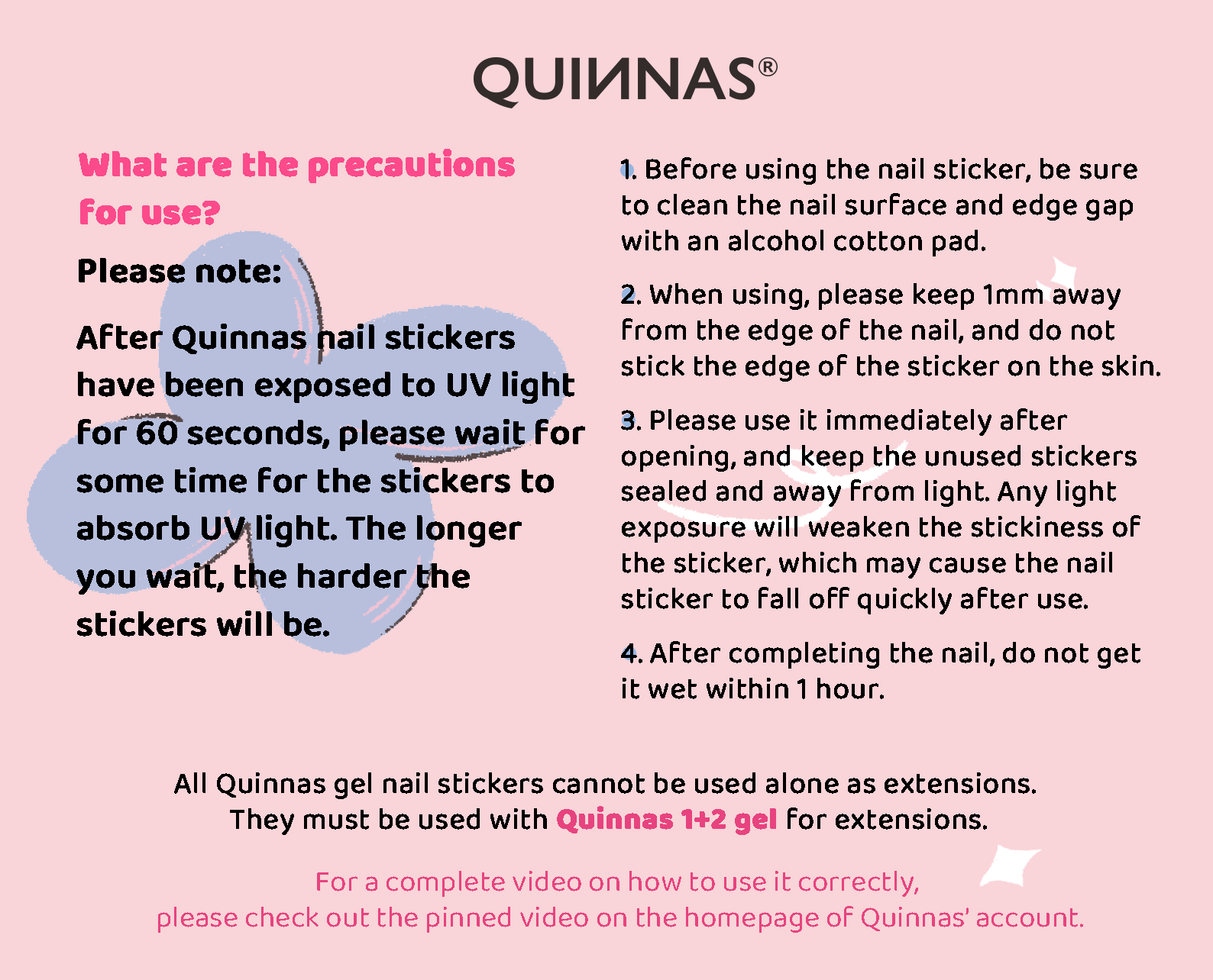 Enchanted Violet Cats Eye Nails Semi Cured Gel Nail Strips - NG200406 Quinnas