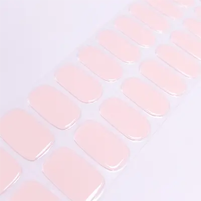 Nail Colors For March 2025 Milk Pink Semi Cured Gel Nail Strips - NG200117 Quinnas
