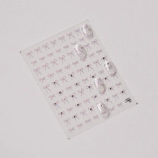 5D Nail Art Stickers Bow Nail Art Stickers Nail Decoration Kawaii Bowknot Nail Decoration Decals Accessory Quinnas