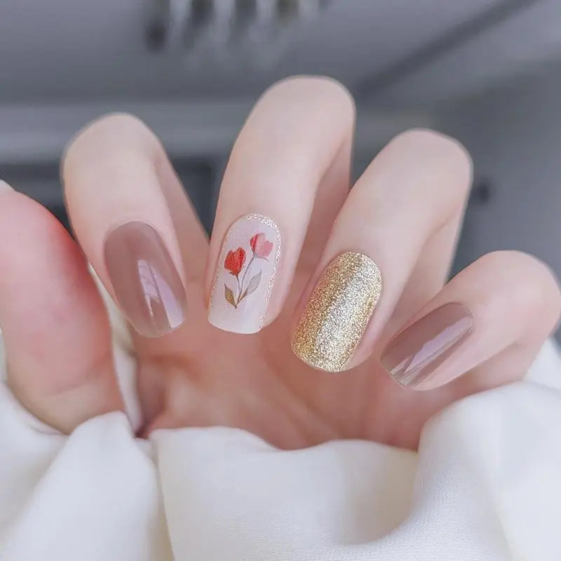 Semi Cured Gel Nail Strips - NG200160 Quinnas