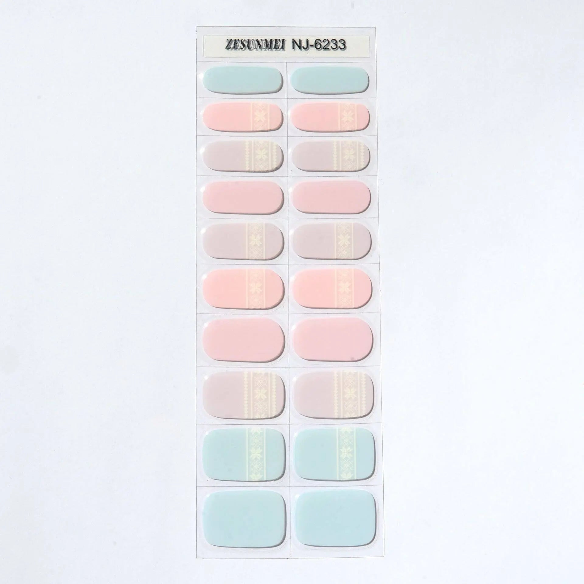 Quinnas Quinnas Classy Christmas nails Semicured Gel Nail Strips, Snowflake Nail Christmas Winter Quinnas