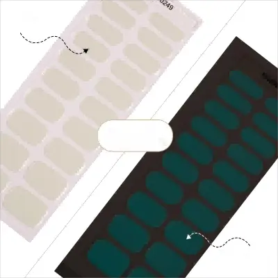 Solid Luminous Nails Semi Cured Gel Nail Strips - NG200249 Quinnas