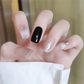 Y2K Nails Coolest Mismatched Sliver Ombre Nails Semi Cured Gel Nail Strips - NG200268 Quinnas