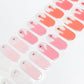 Cute and Spooky Ombre Pink Ghost Halloween Nails Semi Cured Gel Nail Strips - NG200304 Quinnas