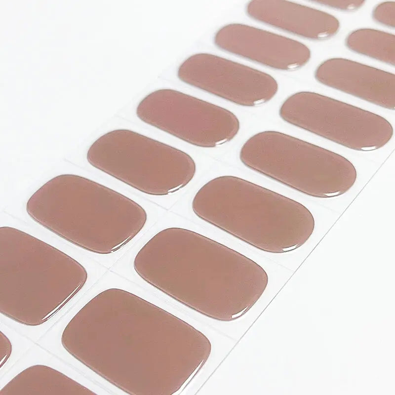 Fall Nail ideas Classy Nude Nail Ideas Semi Cured Gel Nail Strips - NG200313 Quinnas