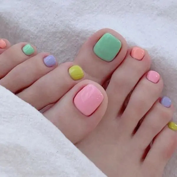 Adorable Summer Toe Nail Designs Semi Cured Gel Nail Strips - NGF200014 Quinnas