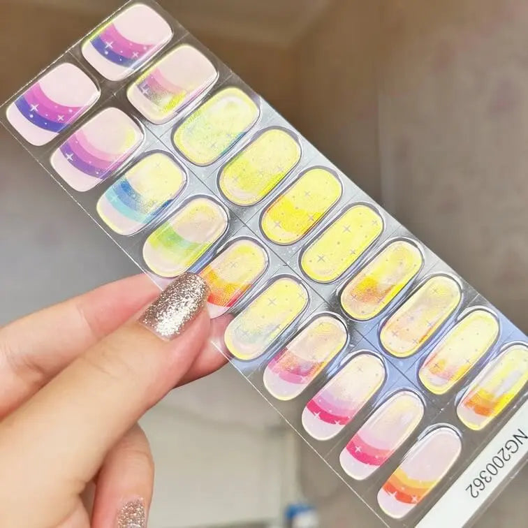 Semi Cured Gel Nail Strips - NG200362 Quinnas