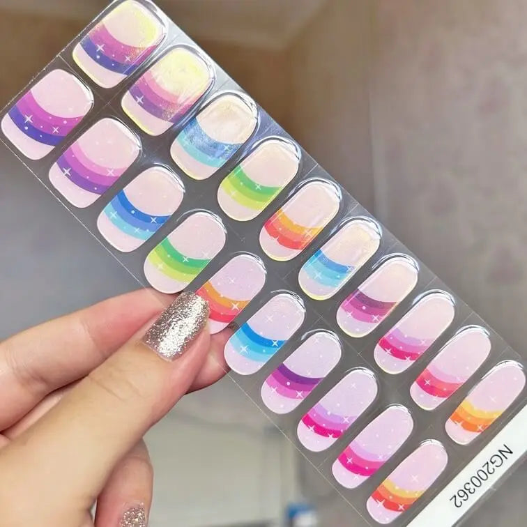 Semi Cured Gel Nail Strips - NG200362 Quinnas