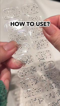 Spring Nail Inspo Solid Sparkling Nude color semi cured gel nail strips Semi Cured Gel Nail Wraps - NG200508