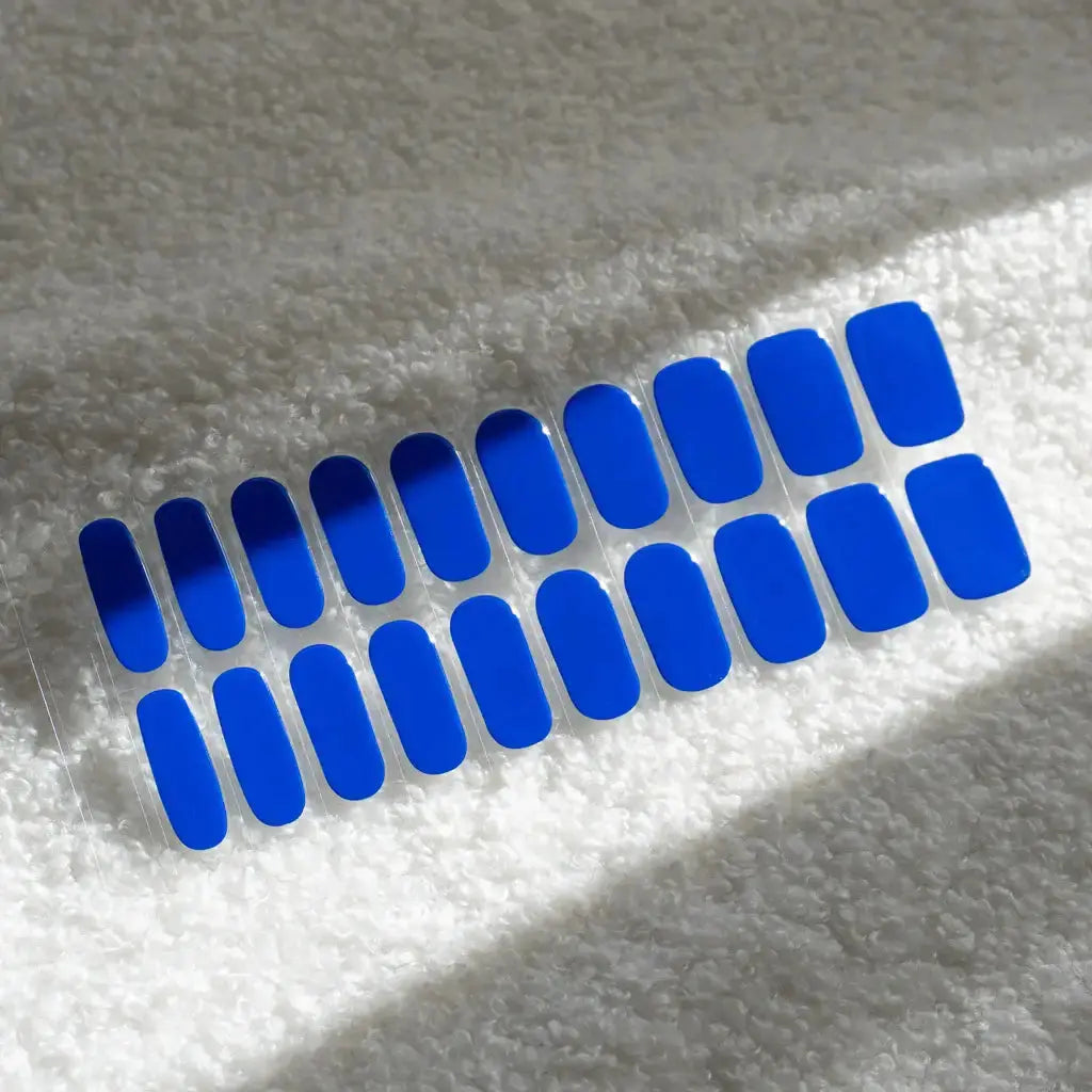 Royal Blue Nail Ideas Cobalt Blue Nails Semi Cured Gel Nail Strips - NG200279 Quinnas