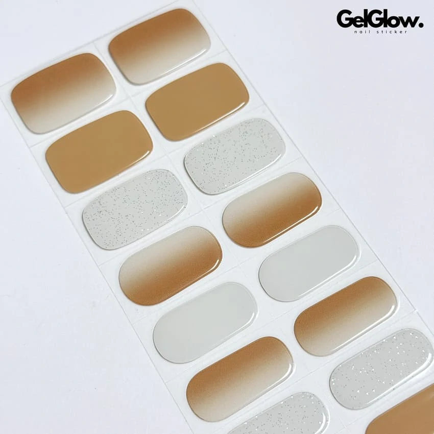 Individual Milky White Nail Design Semi Cured Gel Nail Strips - FL23Q2005