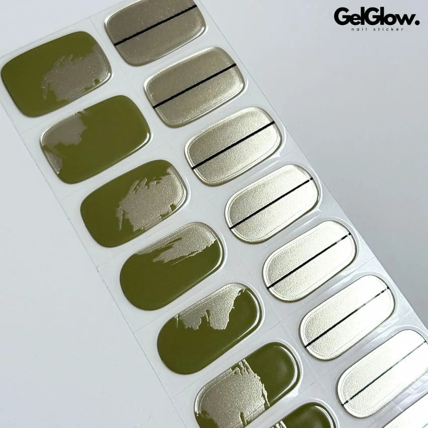 Individual Nail Design For St Patrick's Day Semi Cured Gel Nail Strips - FL23Q2025