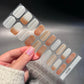 Fall Nail ideas Mismatched Ombre Nails Glitter Ombré Nail Designs Semi Cured Gel Nail Strips