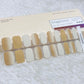 Glossy Milky White Nail with glitter Individual Milky White Nail Design Semi Cured Gel Nail Strips 