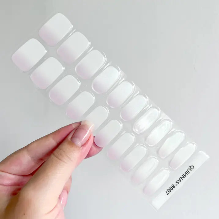 Hayley Nails Pink Ombre Glazed Donut Nails Designs Semi Cured Gel Nail Strips - Quinnas8007