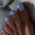 Blue Shades Toes Nails Summer Pedicure Semi Cured Gel Nail Strips - NGF200010 Quinnas