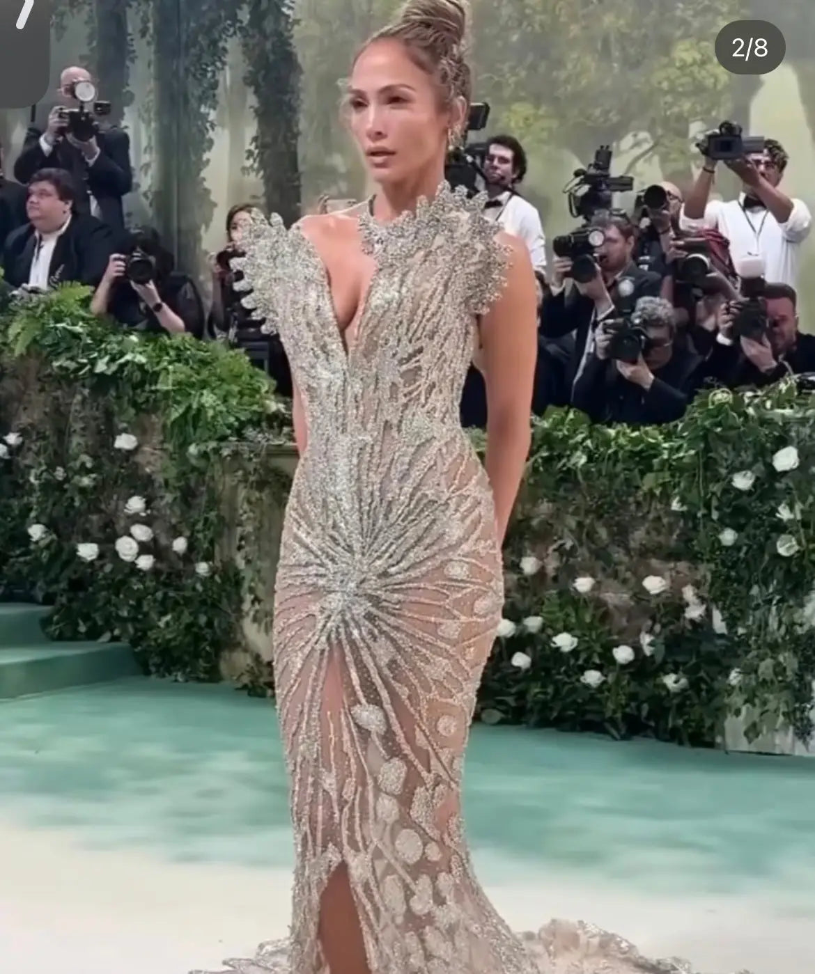 Light Pink Diamond Line Wedding Nails Semi Cured Gel Nail Strips - Quinnas8004 Quinnas