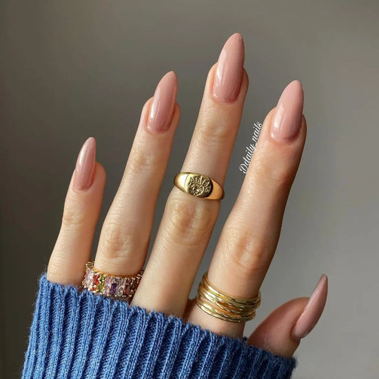 Fall Nail ideas Classy Nude Nail Ideas Semi Cured Gel Nail Strips - NG200313 Quinnas