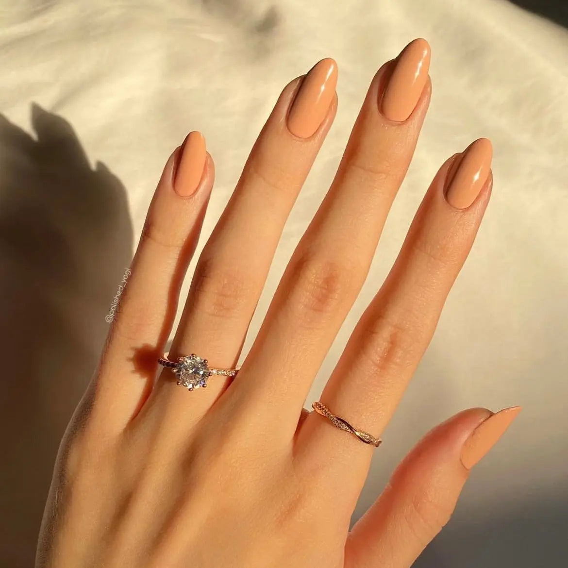 Elegant Cozy Solid Nude Nails Semi Cured Gel Nail Strips - NG200058 Quinnas