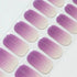 Ombre Purple Cat Eye Nails Semi Cured Gel Nail Strips - MY013 Quinnas