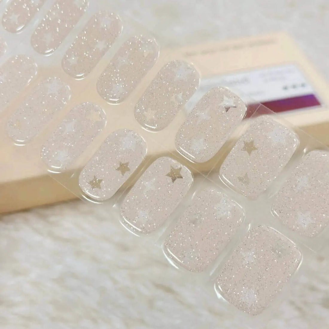 Spring Summer Nails Inspo Sparkling Star Nails Semi Cured Gel Nail Strips - FL23Q2019 Quinnas
