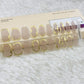 Shiny Spring Mani Design Ideas Nude Foil Nail Semi Cured Gel Nail Strips - FL23Q2010 Quinnas