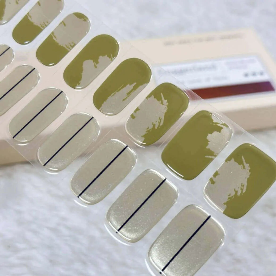 Individual Nail Design For St Patrick's Day Semi Cured Gel Nail Strips 1 