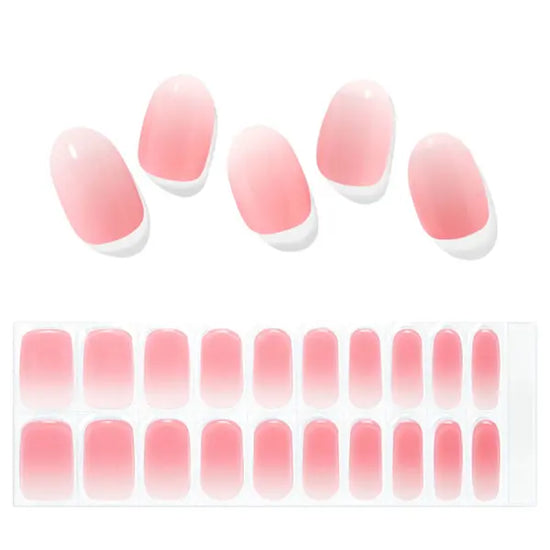 Hot Pink Ombre Nails Semi Cured Gel Nail Strips - JKN21012 Quinnas