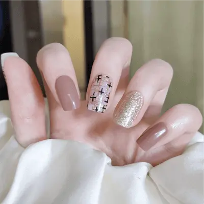 Semi Cured Gel Nail Strips - MGHZ138 Quinnas