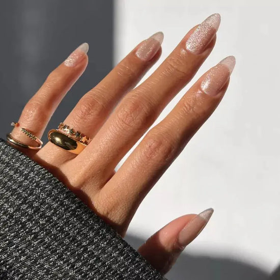Subtle Shine Nails Christmas Nail Ideas Semi Cured Gel Nail Strips