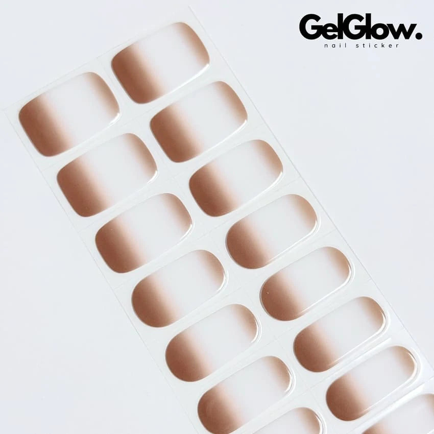 Classic French Ombré Nail Designs Semi Cured Gel Nail Strips - NG200118