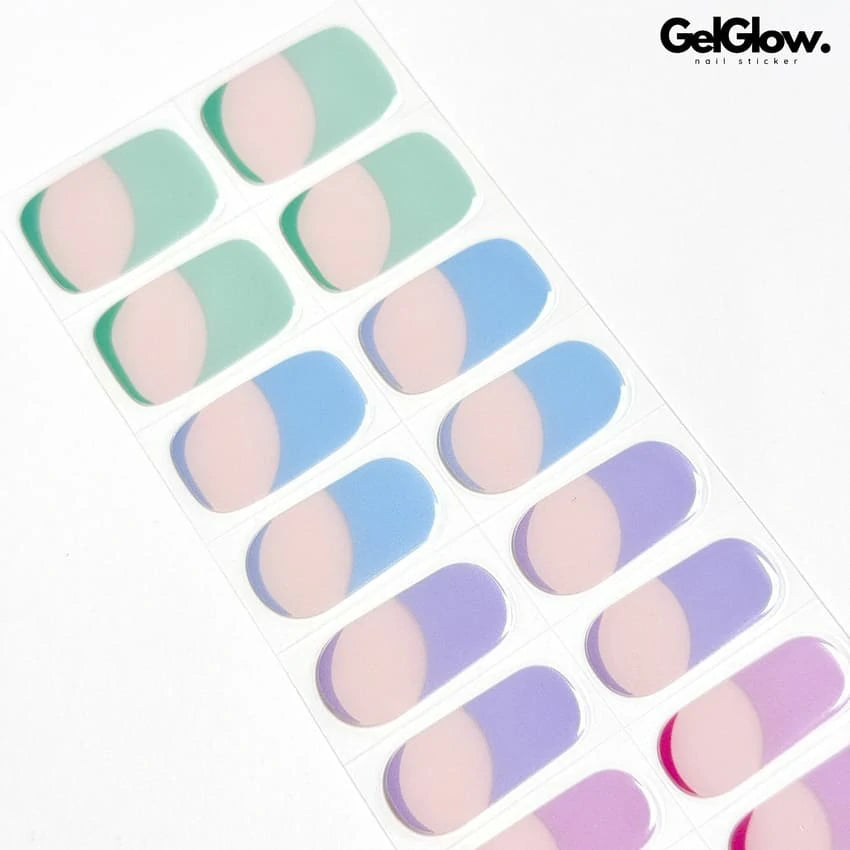 Summer Alternative French Manicure Ideas 2025 Semi Cured Gel Nail Strips - NG200188