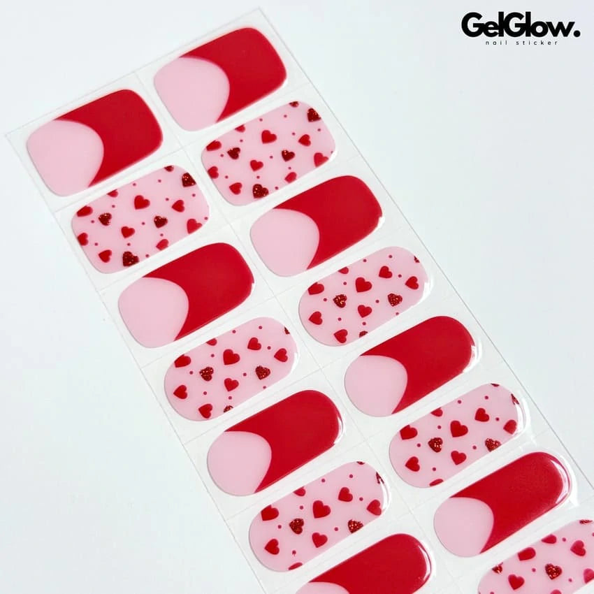 VALENTINE'S DAY LOVE PARTY Semi Cured Gel Nail Strips - NG200194