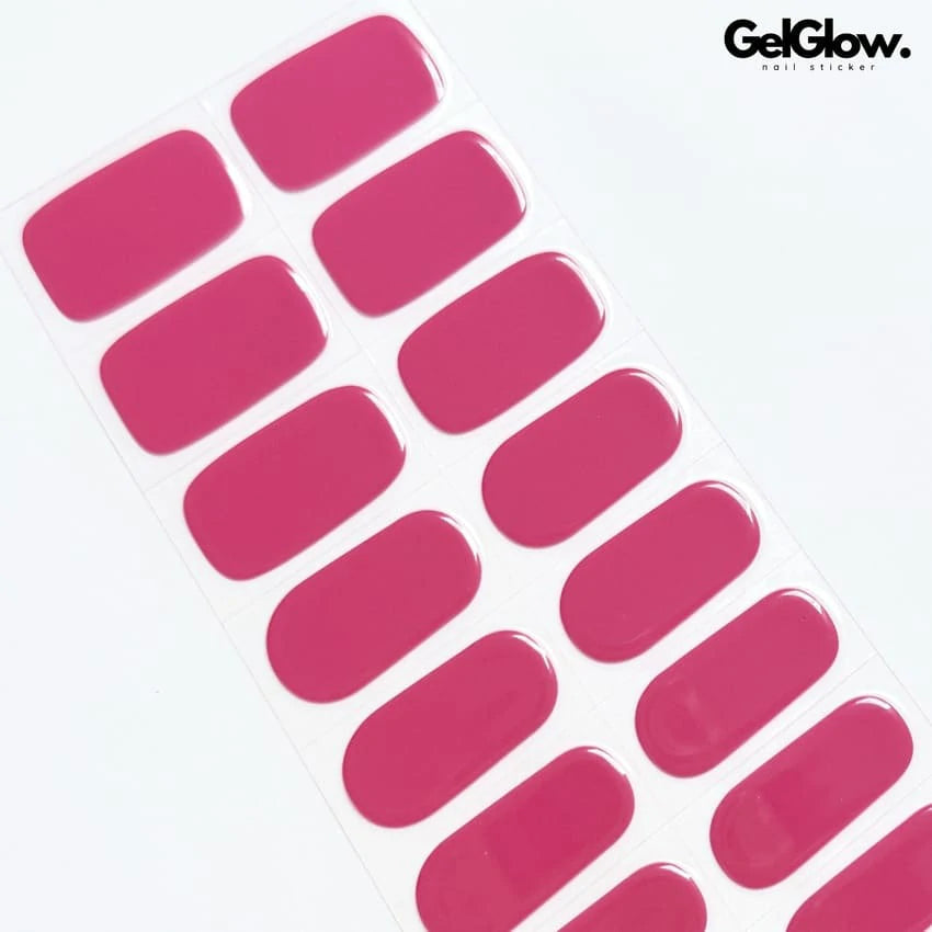 Nail Color For March 2025 Pretty Pink Manicure Semi Cured Gel Nail Strips - NG200196