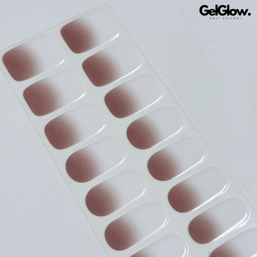 Gradient Nail Ideas Nude Ombre Nails Semi Cured Gel Nail Strips - NG200255