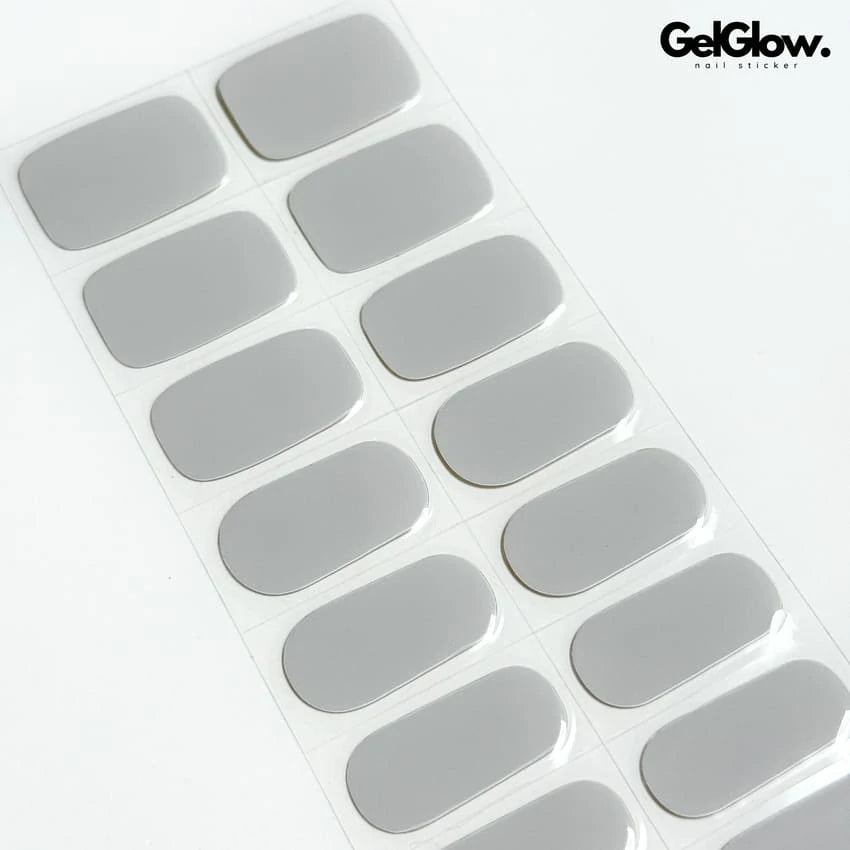 Solid Color Nails Semi Cured Gel Nail Strips