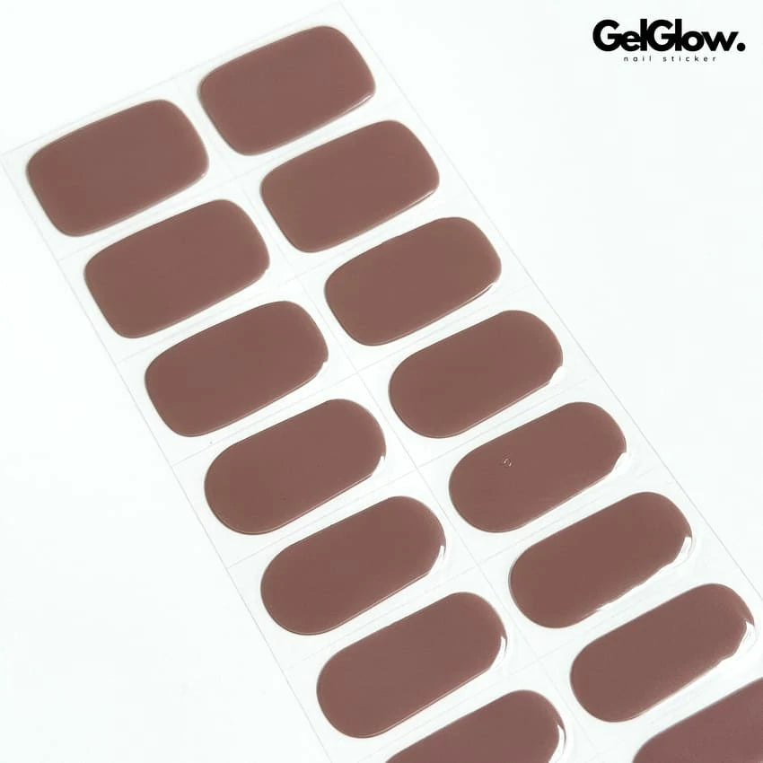 Solid Color Nails Semi Cured Gel Nail Strips