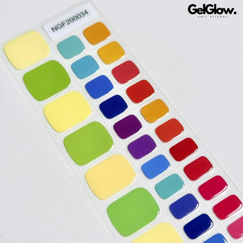 Summer Toes Nails Semi Cured Gel Nail Strips - NGF200034