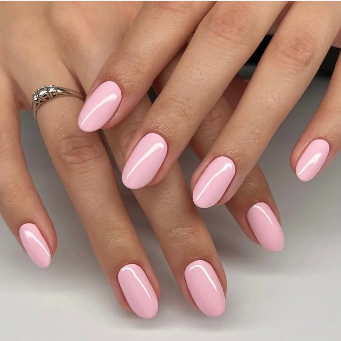 Nail Colors For March 2025 Milk Pink Semi Cured Gel Nail Strips - NG200117 Quinnas