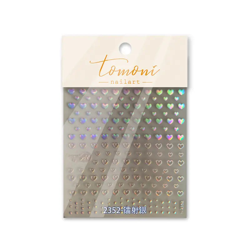 christmas nails Quinnas hot stamping nail stickers, Love Rao collaboration style retro nail stickers, Love Star nail accessories Quinnas