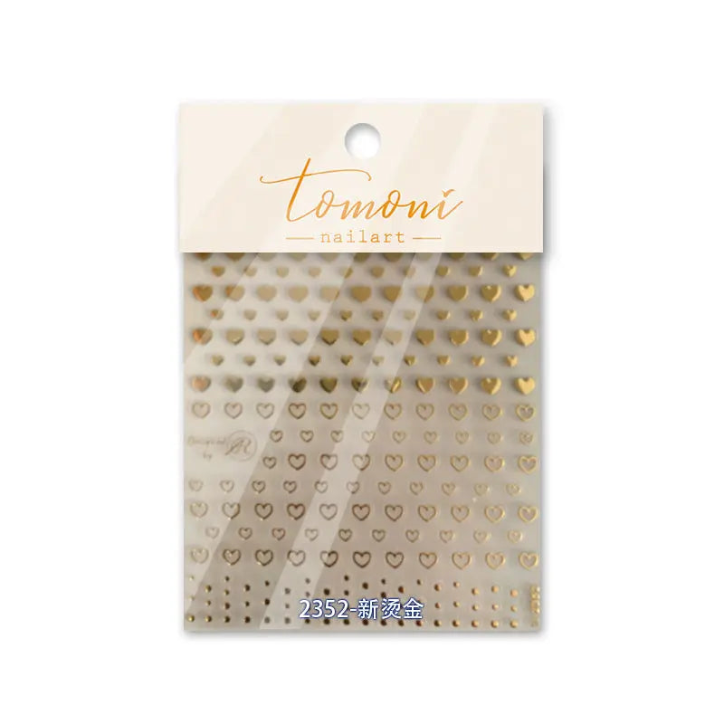 christmas nails Quinnas hot stamping nail stickers, Love Rao collaboration style retro nail stickers, Love Star nail accessories Quinnas