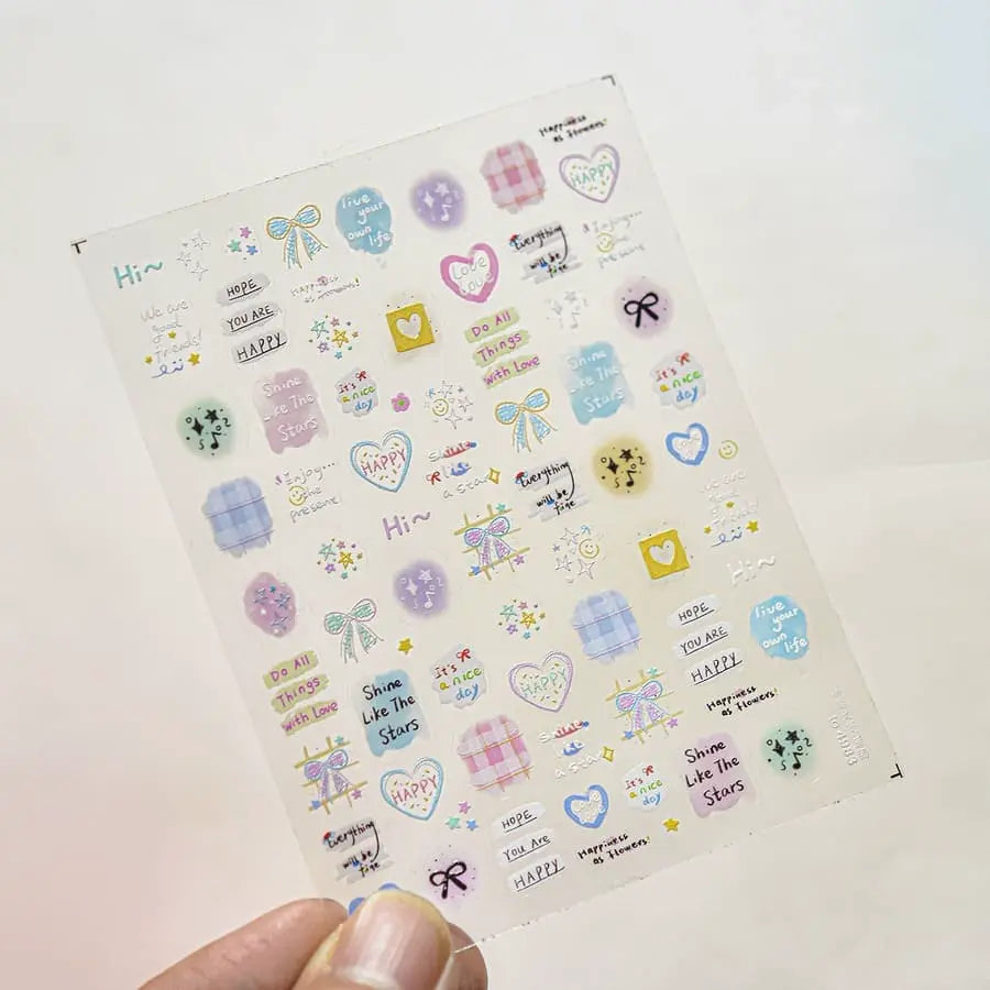 Cute Diy Nail Stickers Rainy And Puppy