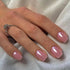 Pearl Chrome Pink Nails Semi Cured Gel Nail Strips
